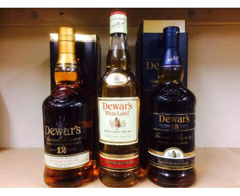 DEWAR'S FOUNDER'S RESERVE 18 YEARS OLD
Blended Scotch Whisky
Bottle no. A29825. 75cl, 43% volume, in carton.
DEWAR'S SPECIAL 