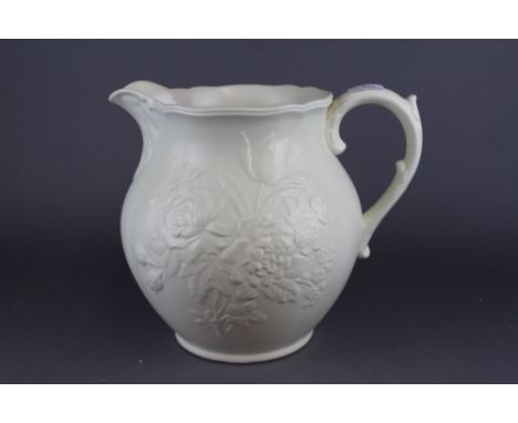 Large spode embossed jug