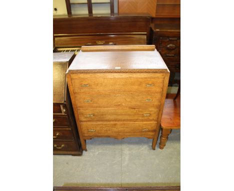 Light oak 4 drawer chest