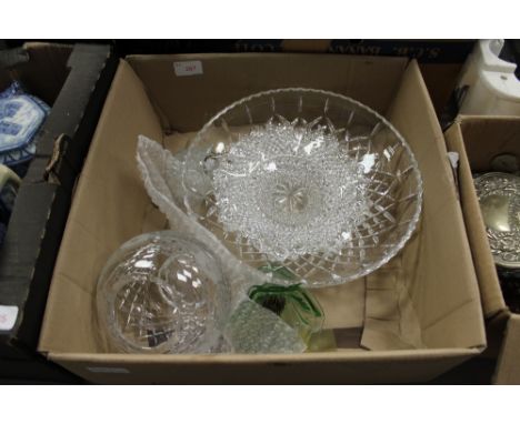 Quantity of crystal including Caithness clock