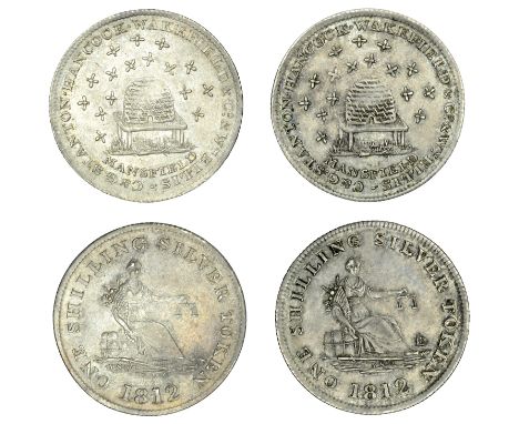 Nottinghamshire, Mansfield, Charles and George Stanton, Hancock, Wakefield & Co and William Ellis, Shillings, 1812 (2), signa