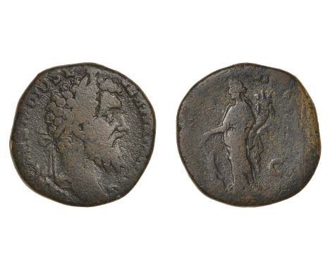 Roman Imperial Coinage, Didius Julianus, Sestertius, 193, laureate bust right, rev. Fortuna standing left, 16.73g (RIC 15; BM