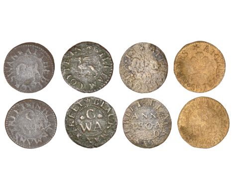 Southwark, Blackman Street, H.E.B. at the prins armes, Farthing, 0.94g/6h (E 359; N 4779; BW. 182); Ann Broad, Farthing, 0.61
