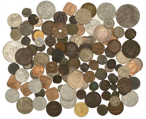 Miscellaneous, Coins of the World, in silver (25), base metal (102) [127]. Varied state £150-£200  ---  Provenance: D.L.F. Se