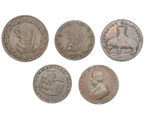 18th Century Tokens, ANGLESEY, Amlwch, Parys Mine Co, Penny, 1788, 28.83g/12h (DH 19); together with other miscellaneous copp