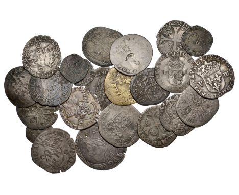 France, Henry III (1574-89), Demi-Franc, date unclear, Toulouse (Dup. 1131), a contemporary forgery of a Sol Parisis (cf. Dup