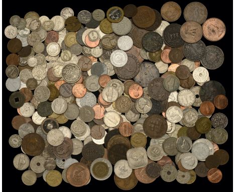 Miscellaneous, Coins of the World, in silver (27), base metal (280) [307]. Varied state £100-£150