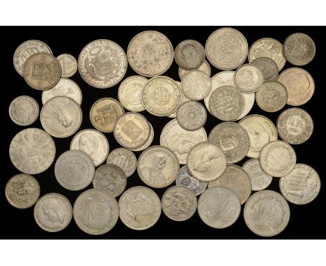 Miscellaneous, Coins of the World (50), all in silver [50]. Varied state, many extremely fine or better £200-£300