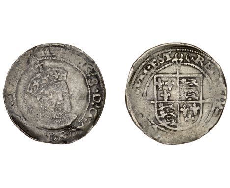 Henry VIII (1509-1547), Posthumous coinage, Groat, Durham House, mm. bow, bust 6, crescents in forks, square pellet stops on 