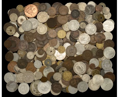 Miscellaneous, Coins of the World, in silver (41), base metal (287) [328]. Varied state £150-£200