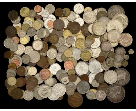 Miscellaneous, Coins and tokens of South America, in silver (40), base metal (183), other (2) [225]. Varied state £200-£300  