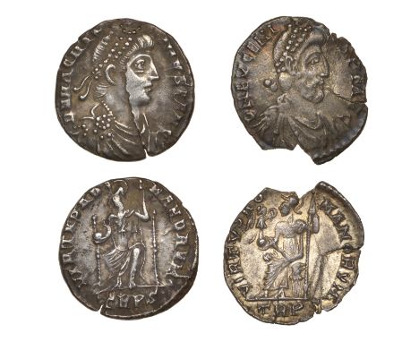 Roman Imperial Coinage, Magnus Maximus,  Siliqua, Trier, 383-8, rev. Roma seated, holding spear and globe, 2.00g (RIC 84B; RS
