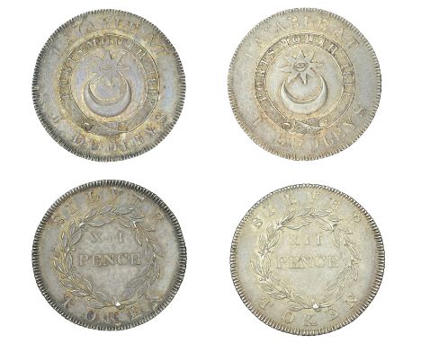 Hampshire, Portsmouth, James Dudley, Shillings, 1811 (2), from the same dies, clear stop after i, 3.97g/12h (D 35), filled or