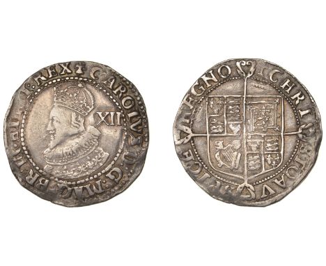 Charles I (1625-1649), Tower mint, Shilling, Gp A, type 1, mm. cross Calvary (over lis on obv.) bust 2, 5.88g/11h (Sharp A2/1