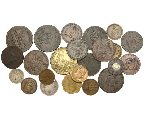 18th Century Tokens, DEVON, Plymouth, Shepheard, Dove, Hammett & Co, Halfpenny, 1796, 9.34g/6h (DH 6); together with miscella