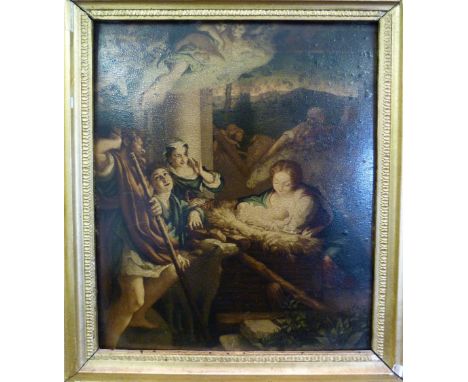 19th Century Italian School
ADORATION OF THE MEIJI
Oil on metal panel, 23 x 18 cms