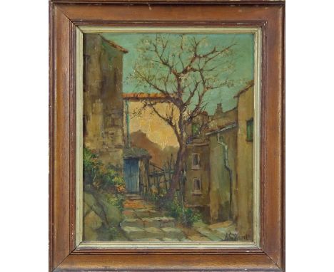 A Sengier/House on the Cote d'Azur/signed/oil on canvas, 45cm x 37cm and/C R Brothestone/Landscape/inscribed on the reverse C