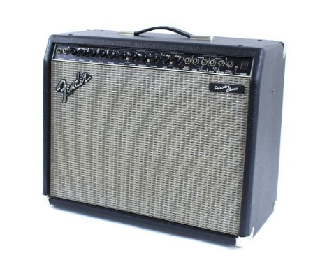 1990s Fender Princeton Chorus guitar amplifier, made in USA, with foot switch and tags