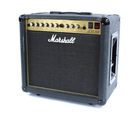 1990 Marshall JCM 900 model 4501 50 watt Hi Gain Dual Reverb guitar amplifier, made in England, ser. no. Y08085