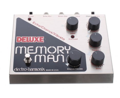 Electro Harmonix Deluxe Memory Man guitar pedal (missing power supply, untested)