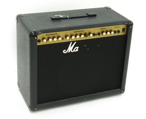2001 Marshall G80R CD guitar amplifier, made in India, logo badge partially missing, with channel footswitch