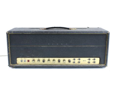 1969 Marshall JMP Model 1968 Super PA 100 watt guitar amplifier head, made in England, ser. no. 1531A