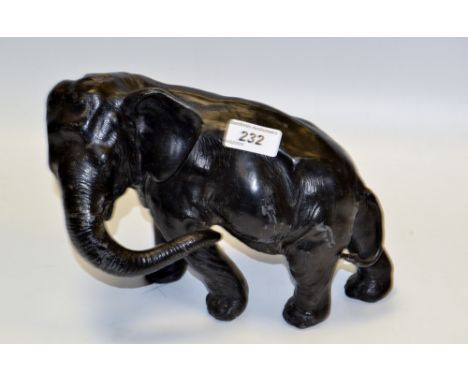 Continental School (early 20th century), a cold - painted spelter model of an elephant 