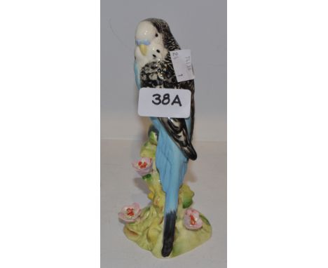 A Beswick model of a blue budgie, 1216 