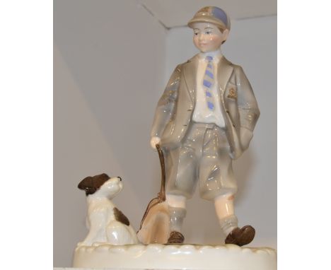 A Royal Worcester figure of 'Can I come too', modelled  by Peter Holland, limited edition 478/5000, certificate
