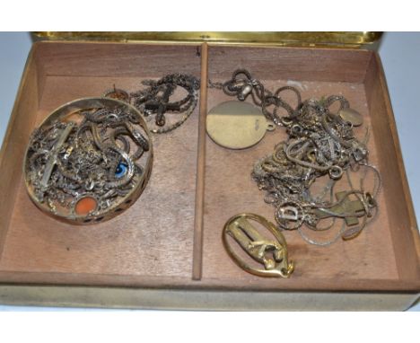 Silver Jewellery - St Christopher;  crosses;  chains;  bangle;  etc 