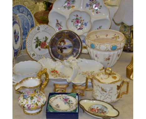 Ceramics - a Royal Worcester six section hors d'oeurve dish; Noritake two handled dish; other decorative ware 