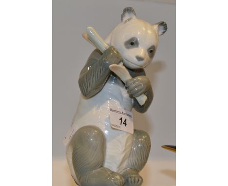 A Nao model, Panda with Bamboo shoot, printed marks