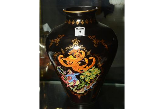 A Faberge Firebird Vase By Franklin Mint Decorated With A Figure