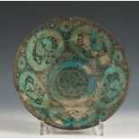 North eastern Persia, a thinly potted turquoise Timurid bowl, circa 15th century,