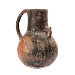 Cypriotic black slibware flash, Middle Cypriotic Period, ca. 1900-1650 BC