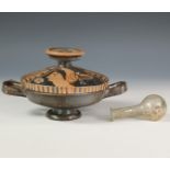 An Apulian red-figure lekani, 4th century BC,