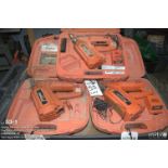 (3) Paslode Impulse nailers (2) chargers, more