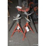 Ridgid #460 tri-stand and (2) Ridgid stands