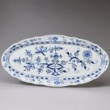 Fischplatte - Zwiebelmuster. Meissen 1888-1924.