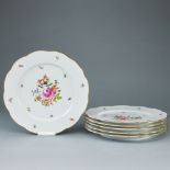 6 Platzteller - Osier Bouquet (BHR). Herend 1960-1970er Jahre.