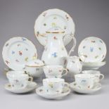 22tlg. Kaffeeservice für 6 Personen - Streublümchen. Meissen 1924- vor 1974.