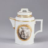 Kleine Empire Kanne - Landschaften mit Ruinen. Würzburg 1800.