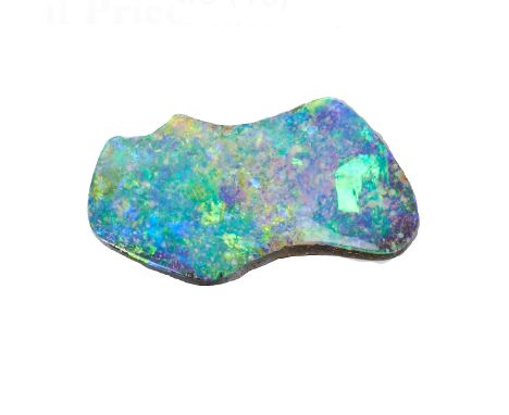 Boulderopal - lose1 Boulderopal 8,38 ct (20.62 x 11.67 mm). Zertifikat der Australian Opal Cutters mit einer International Gu