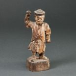 Handgeschnitzte Krieger Statue