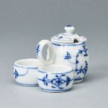 enffass mit zwei Gewürzschälchen - Strohblume. Wohl Friedrich Christian Greiner & Söhne, Rauenstein