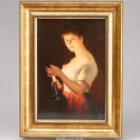 Bildplatte "Gute Nacht"- nach Georg Hom. KPM Berlin 1911.