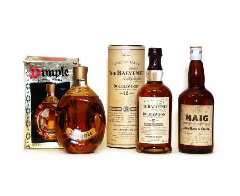 The Balvenie, Doublewood, Single Malt Scotch Whisky, Aged 12 Years, 40% vol., 70cl, one bottle in presentation tube; Dimple, 