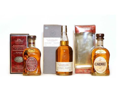 Assorted Scotch Whisky to include: Cardhu, Single Highland Malt Scotch Whisky, 12 Years Old, 1990s bottling, 43% vol, 1 litre