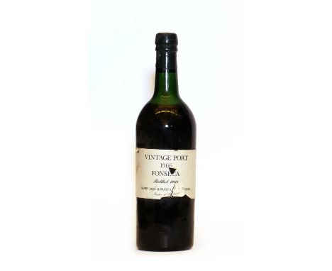 Fonseca, Vintage Port, 1966, one bottleCondition report: HS