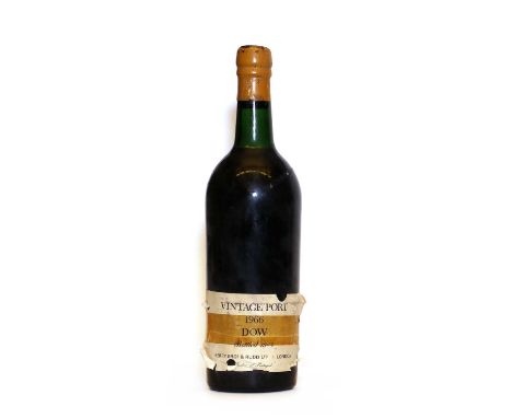 Dows, Vintage Port, 1966, one bottleCondition report: Sticky residue on capsule, but no signs of capsule damage BN